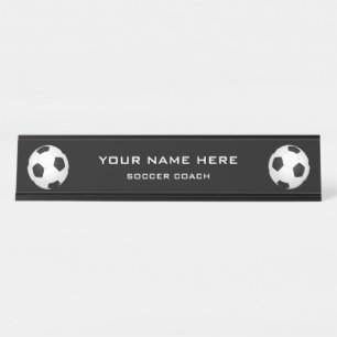 Soccer Coach Desk Name Plate