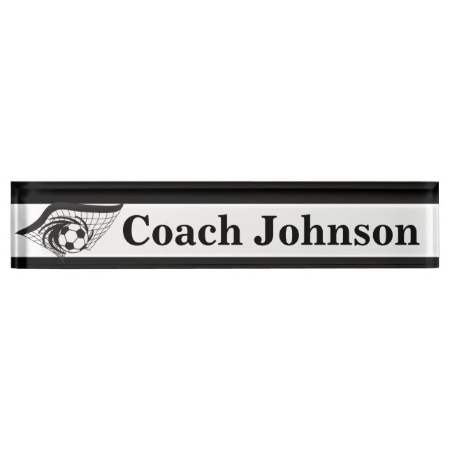 Soccer Coach | DIY Name Nameplate (Front)