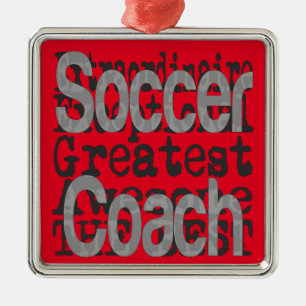Soccer Coach Extraordinaire Metal Tree Decoration