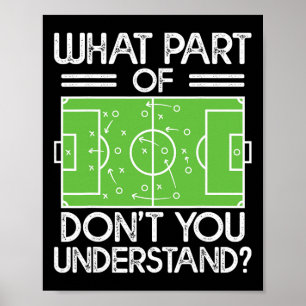 Soccer Coach Funny What Part Of Soccer Don't You U Poster