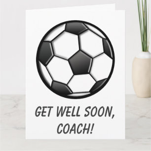Soccer Coach Get Well Soon Card