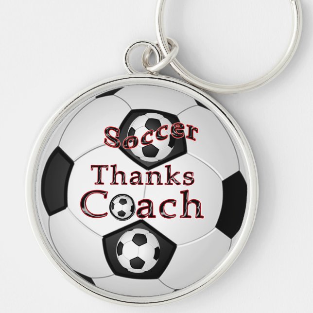 Soccer Coach Gifts for Men, Cool Soccer Keychains (Front)