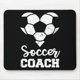 Soccer Coach Heart Funny Soccer Player Mouse Mat
