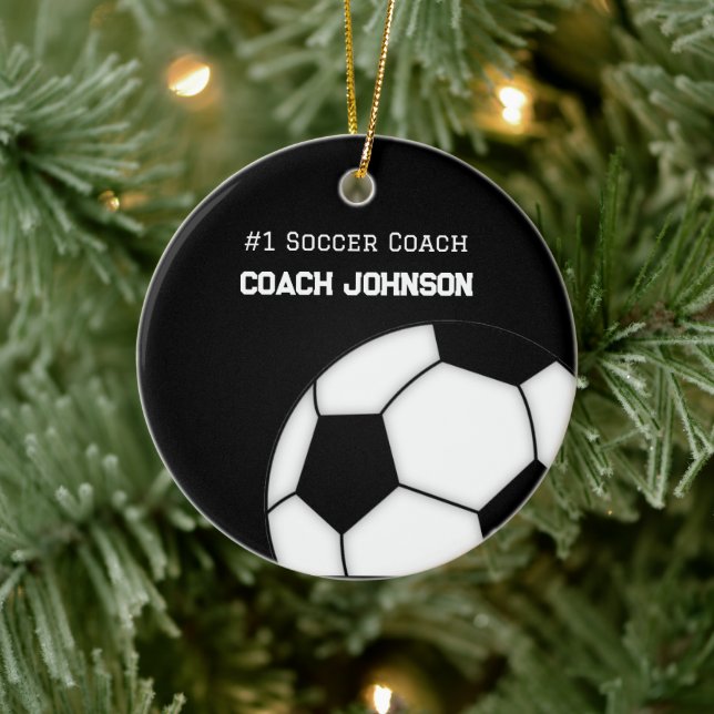   Soccer Coach Number One Personalised  Ornament (Tree)