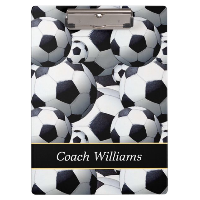 Soccer Coach Personalised Clipboard (Front)