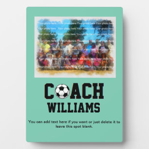 Soccer Coach Personalised Plaque