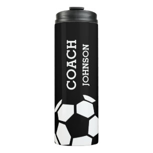 Soccer Coach Personalised Trendy Modern Stylish Thermal Tumbler