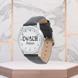 Soccer Coach Professional Name & Heart Ball Cool   Watch