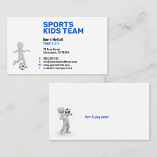 Soccer Coach   Professional Sports Business Card