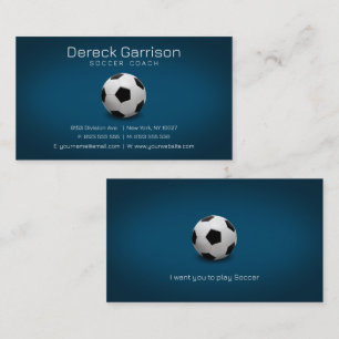 Soccer Coach Professional Sports Business Card