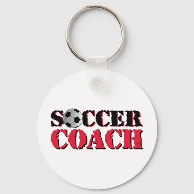Soccer Coach (red) Key Ring (Front)