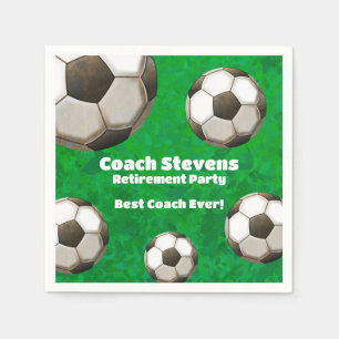 Soccer Coach Retirement Party  Napkin