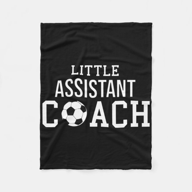 Soccer Coach Shirt - Little Istant Coach Child Hel Fleece Blanket (Front)