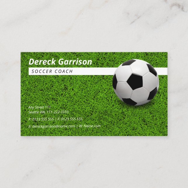 Soccer Coach | Sport Business Card (Front)