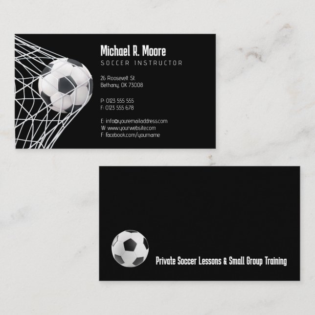 Soccer Coach | Sports Gifts Business Card (Front/Back)