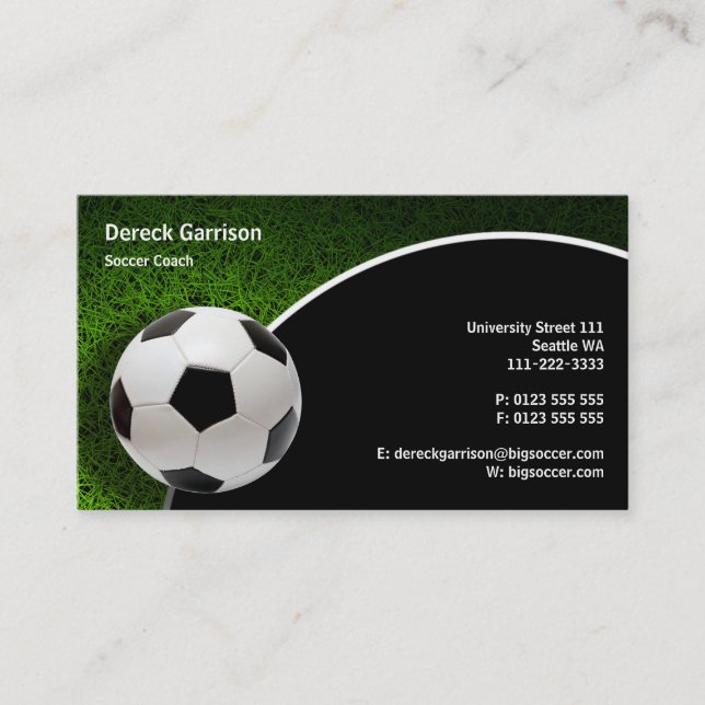 Soccer Coach | Sports Gifts Business Card (Front)