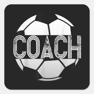 Soccer Coach T-Shirt Great Sports Coaching Square Sticker