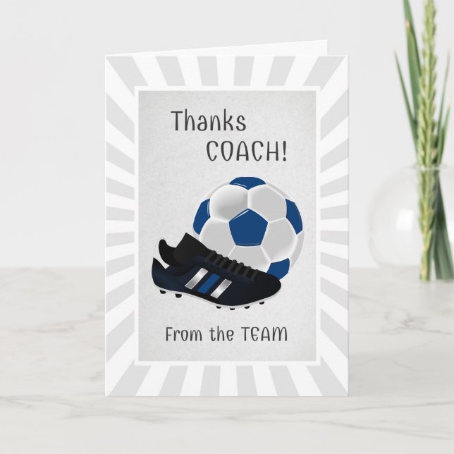 Soccer Coach Thank You From the Team (Front)
