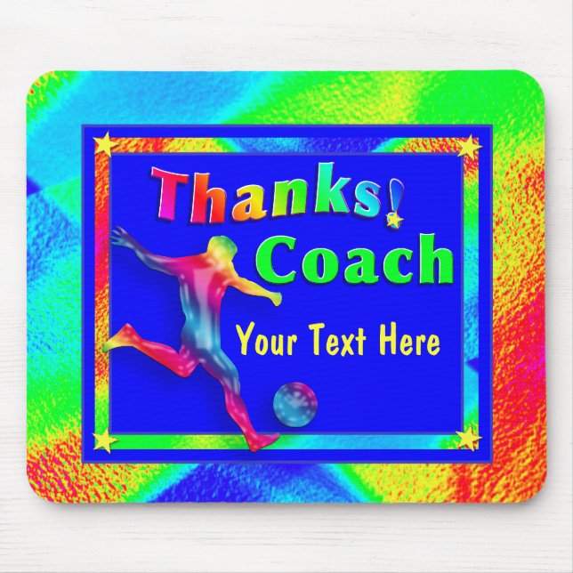 Soccer Coach Thank You Mousepad (Front)