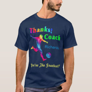 Soccer Coach Thank You Shirt Custom Name