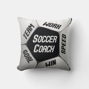 Soccer Coach Thanks Large Ball Cushion