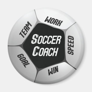 Soccer Coach Thanks Large Ball Magnet