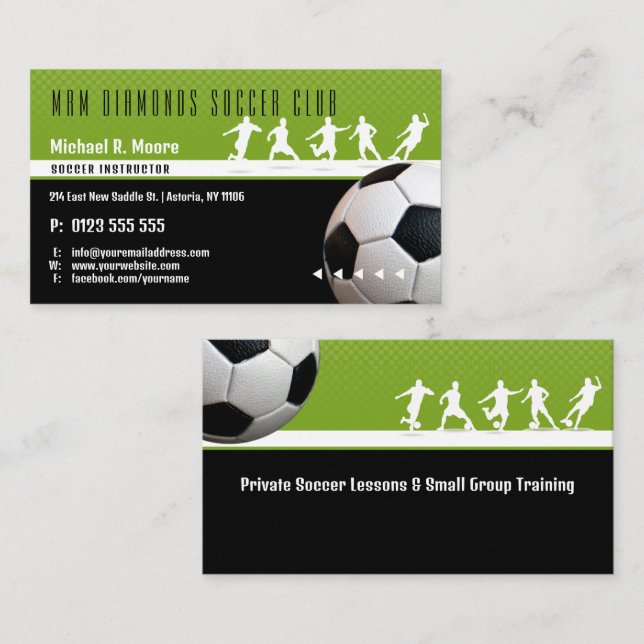 Soccer Coach Trainer | Sports Gifts Business Card (Front/Back)