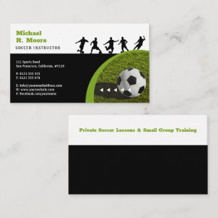 Soccer Coach Trainer   Sports Gifts Business Card