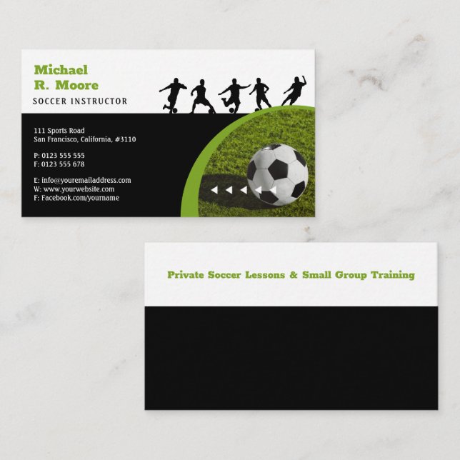 Soccer Coach Trainer | Sports Gifts Business Card (Front/Back)