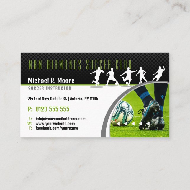 Soccer Coach Trainer | Sports Gifts Business Card (Front)