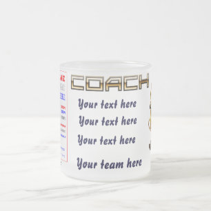 Soccer Coach View Hints Frosted Glass Coffee Mug