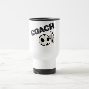 Soccer Coach (Whistle/Ball) Travel Mug