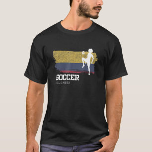 Soccer Colombia Flag Football Womens Soccer Girls T-Shirt
