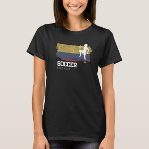 Soccer Colombia Flag Football Womens Soccer Girls  T-Shirt
