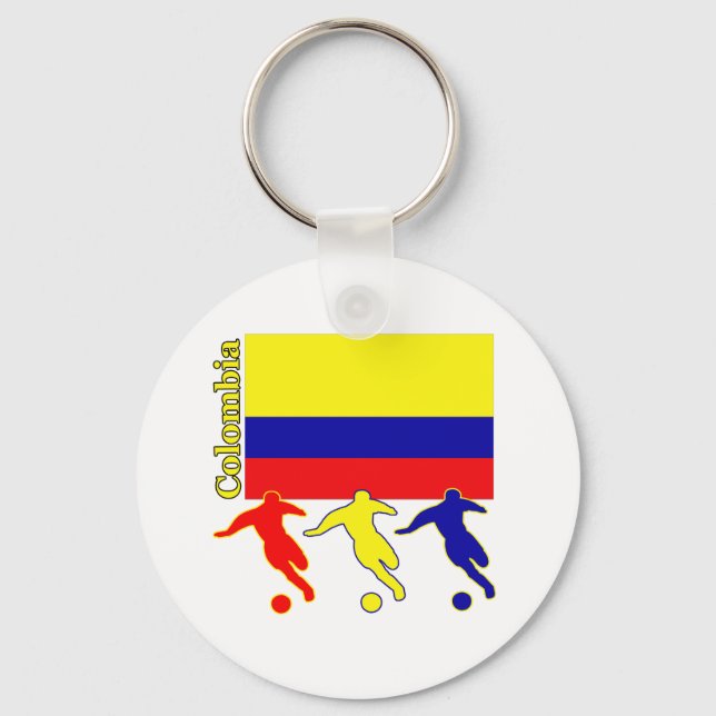 Soccer Colombia Key Ring (Front)