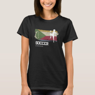 Soccer Comoros Flag Football Womens Soccer Girls T-Shirt