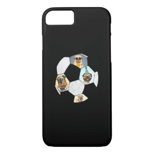 Soccer Cool Dog Pug Life Pug Birthday Cute Pug iPhone 8/7 Case