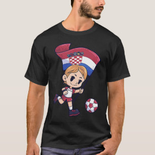 Soccer Croatia Flag Young Child Sport T-Shirt
