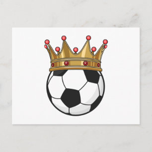 Soccer Crown King Postcard