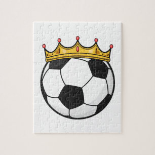 Soccer Crown Queen Jigsaw Puzzle