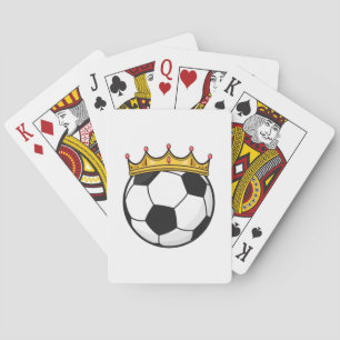 Soccer Crown Queen Playing Cards