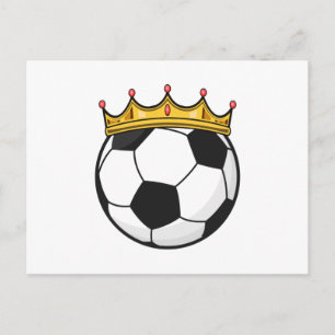 Soccer Crown Queen Postcard