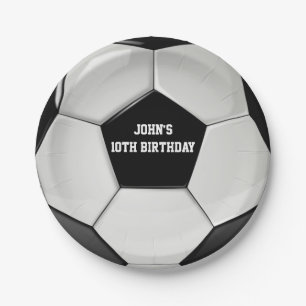 Soccer Custom Paper Plates