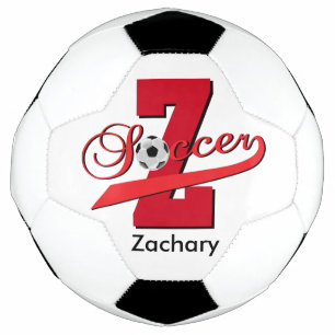 Soccer   Customised   Red Football