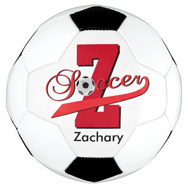Soccer | Customised | Red Football (Front)
