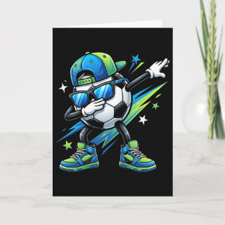 Soccer Dabbing Sports Cool Boys Girls Game Day Spo Card