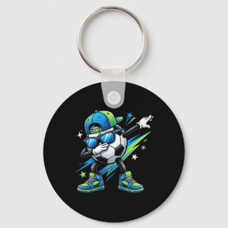 Soccer Dabbing Sports Cool Boys Girls Game Day Spo Key Ring