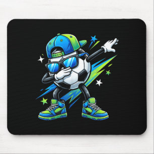 Soccer Dabbing Sports Cool Boys Girls Game Day Spo Mouse Mat