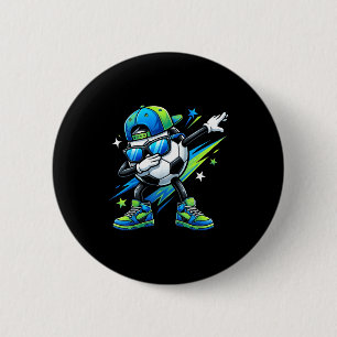 Soccer Dabbing Srts Cool Boys Girls Game Day Srt 6 Cm Round Badge