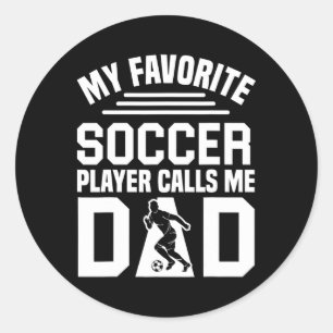 Soccer Dad _1 Classic Round Sticker